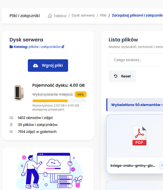Wgrywanie dokumentów i załączników do Biuletynu Informacji Publicznej